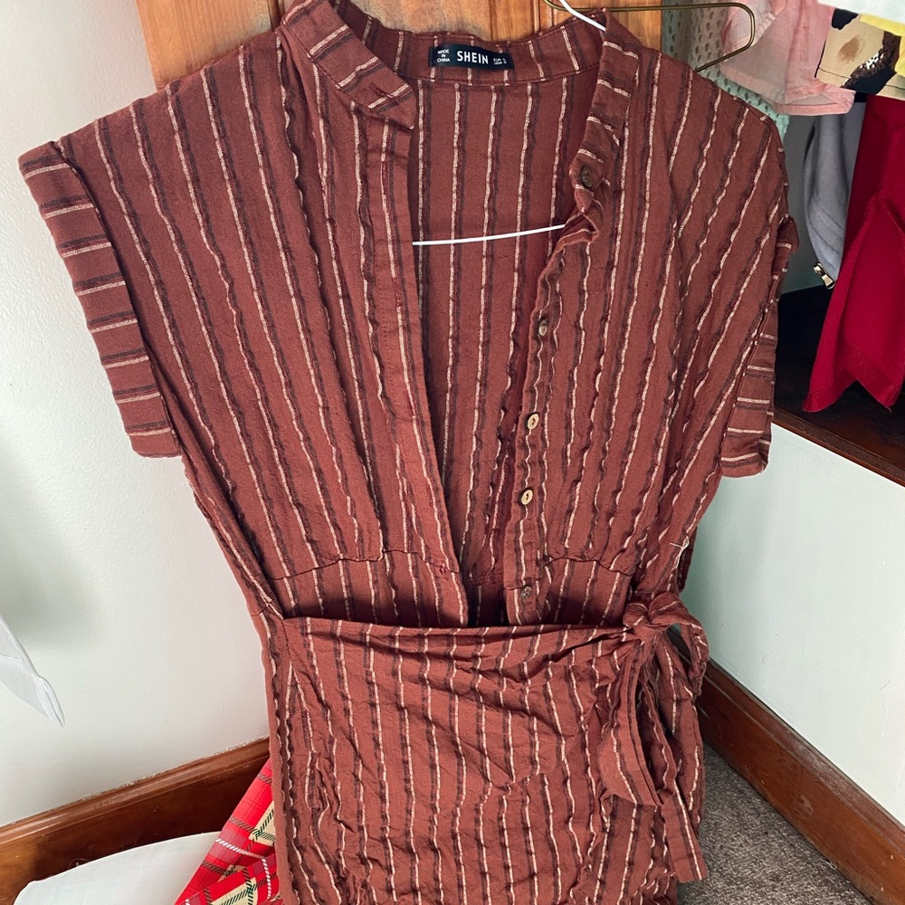 Button up wrap dress